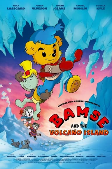 Miś Bamse na wulkanie